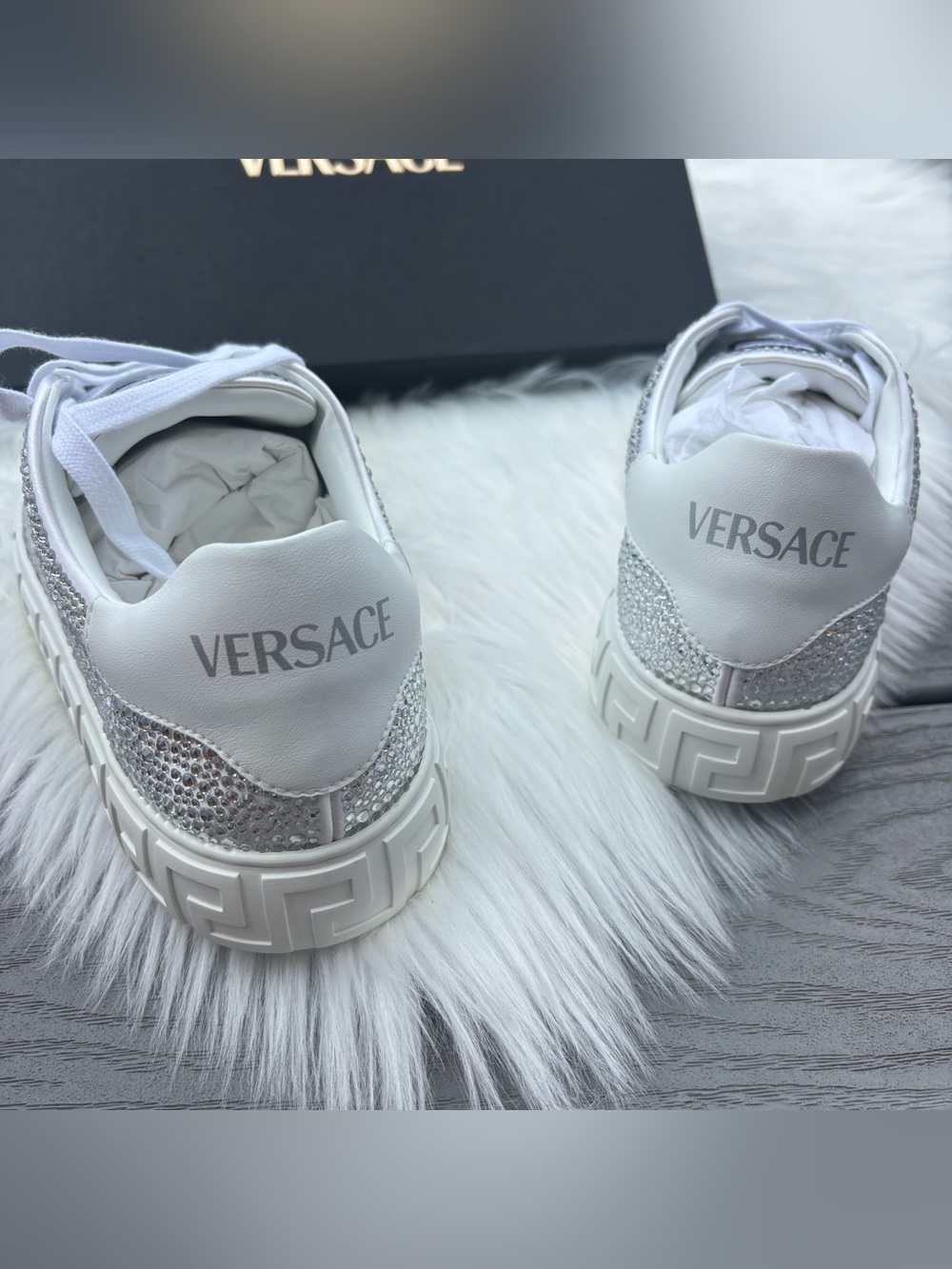 Versace Rhinestone Sneakers - Picture 4 of 5